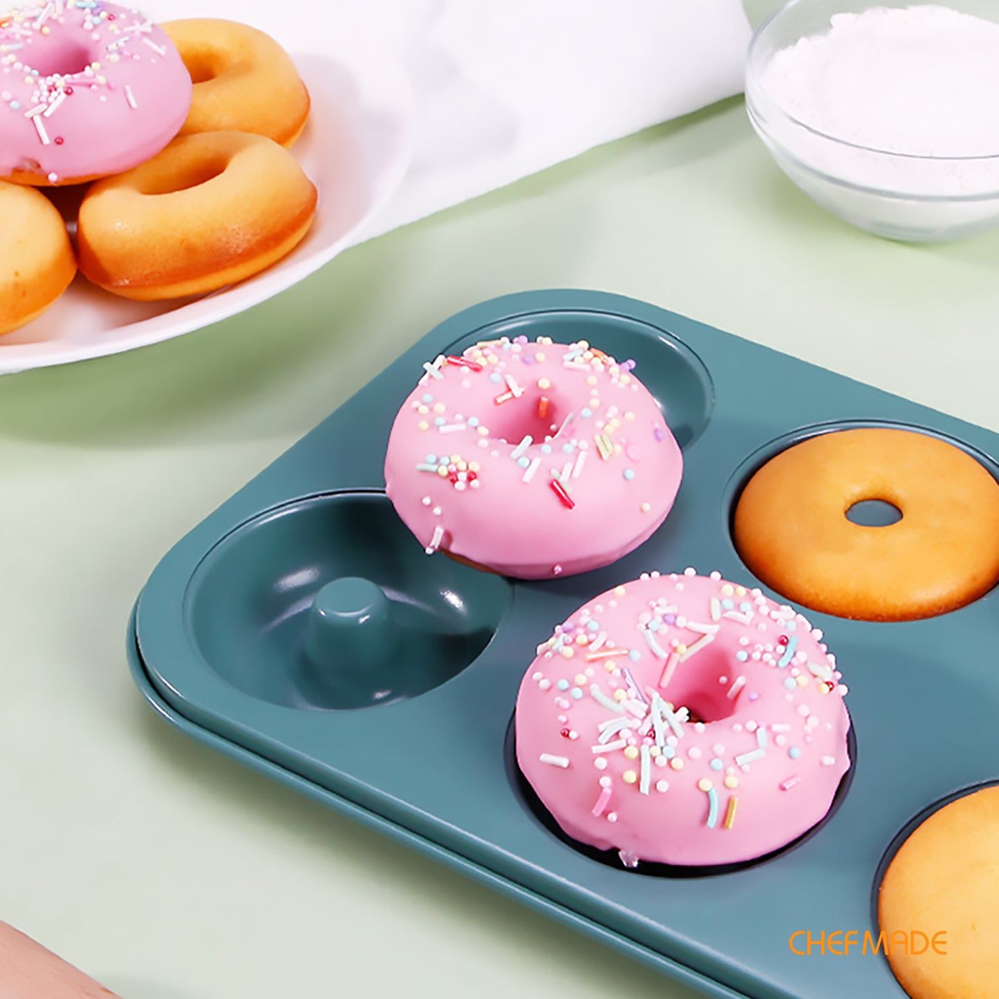 Ring Donut Pan6 Well(Green)