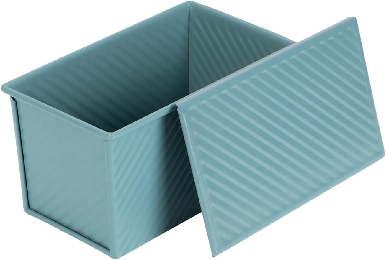 l Lb Corrugated Toast Box with Lid -Green