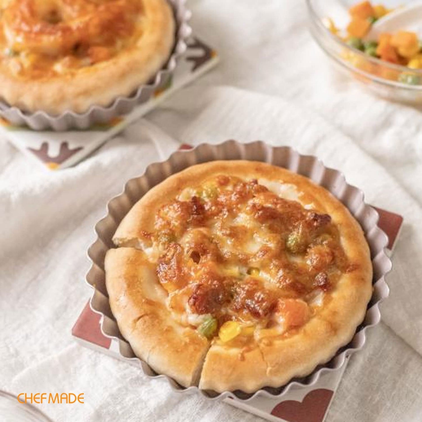 4" Round Tart Pan Set 4Pcs