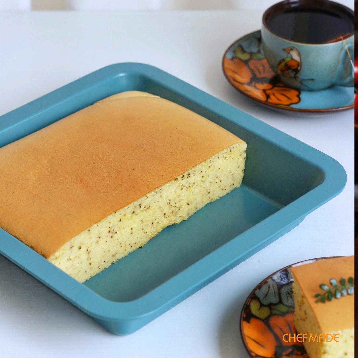 8" Square Cake Pan(Green)