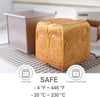 5.8" x 5.8" Flat Toast Box (450G Dough Capacity)
