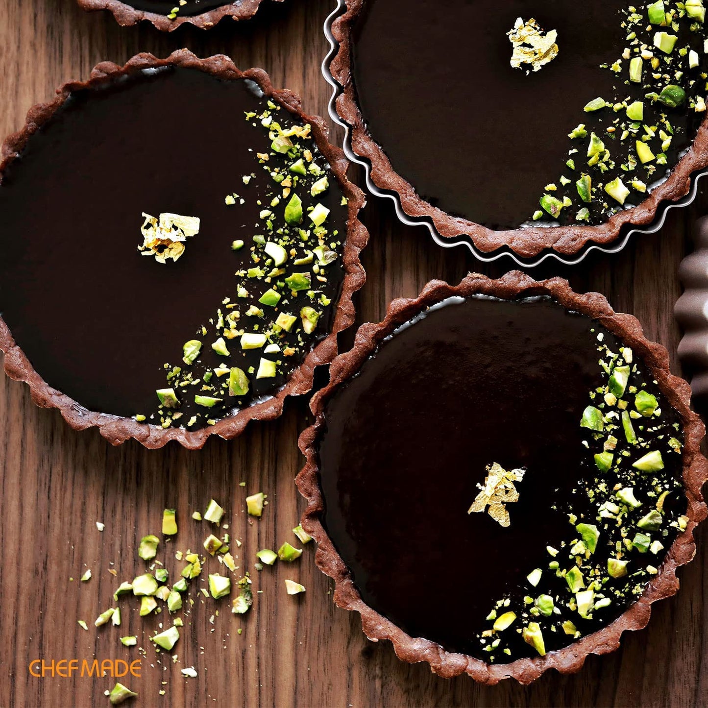 4" Round Tart Pan Set 4Pcs