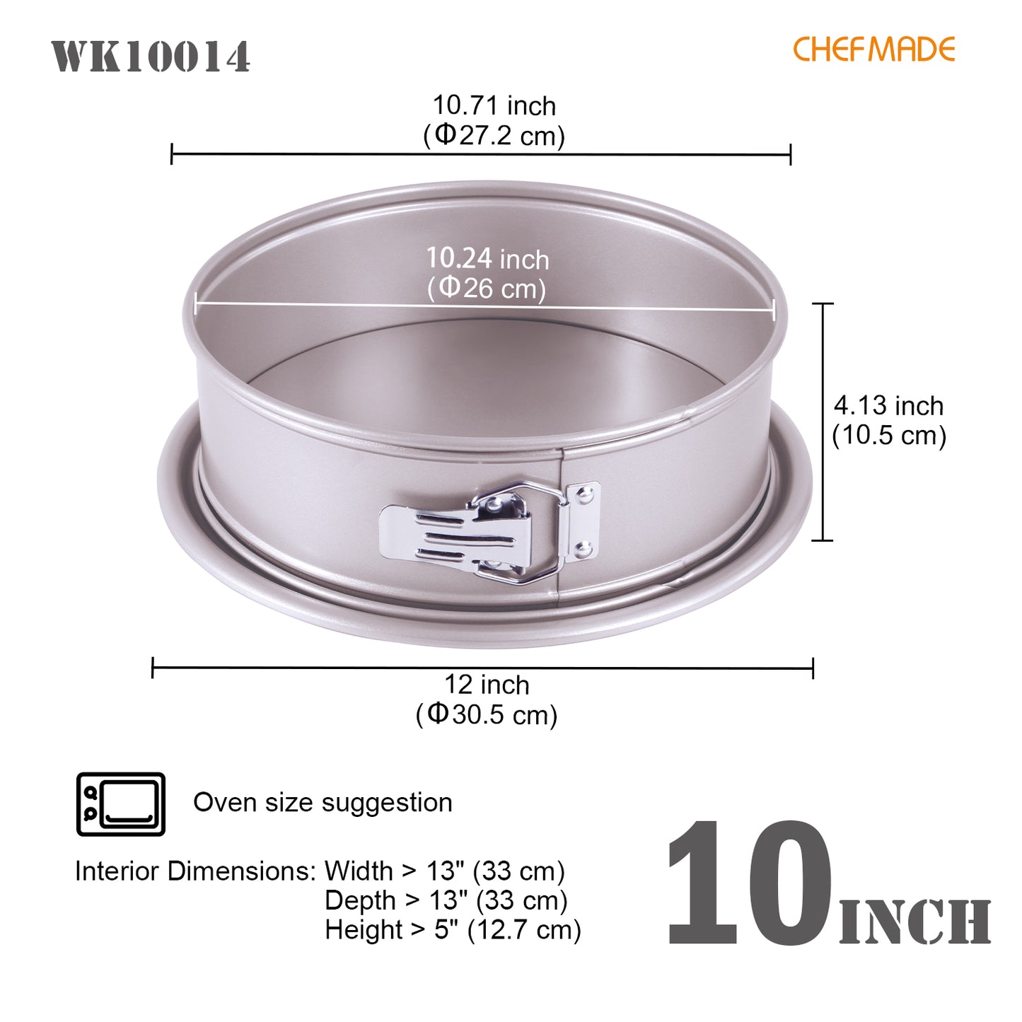 10" Round Springform Cake Pan