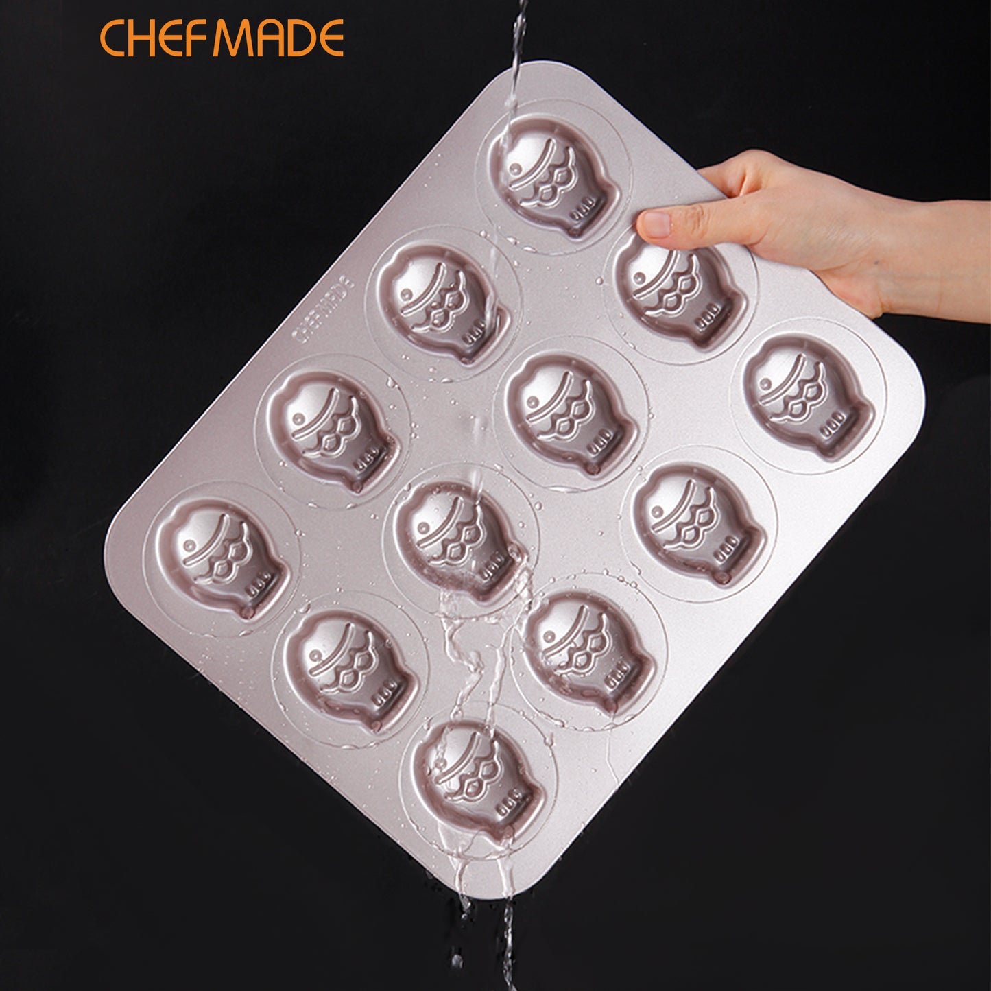 12 Cup Non-stick Fish Shape Cake Pan