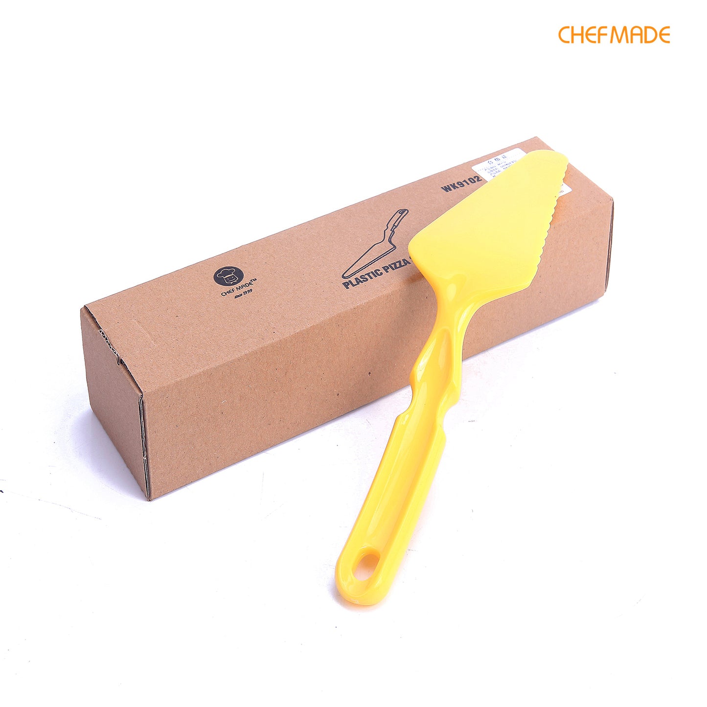 10" Plastic Pizza Server Cake Spatula with Serrated Edge