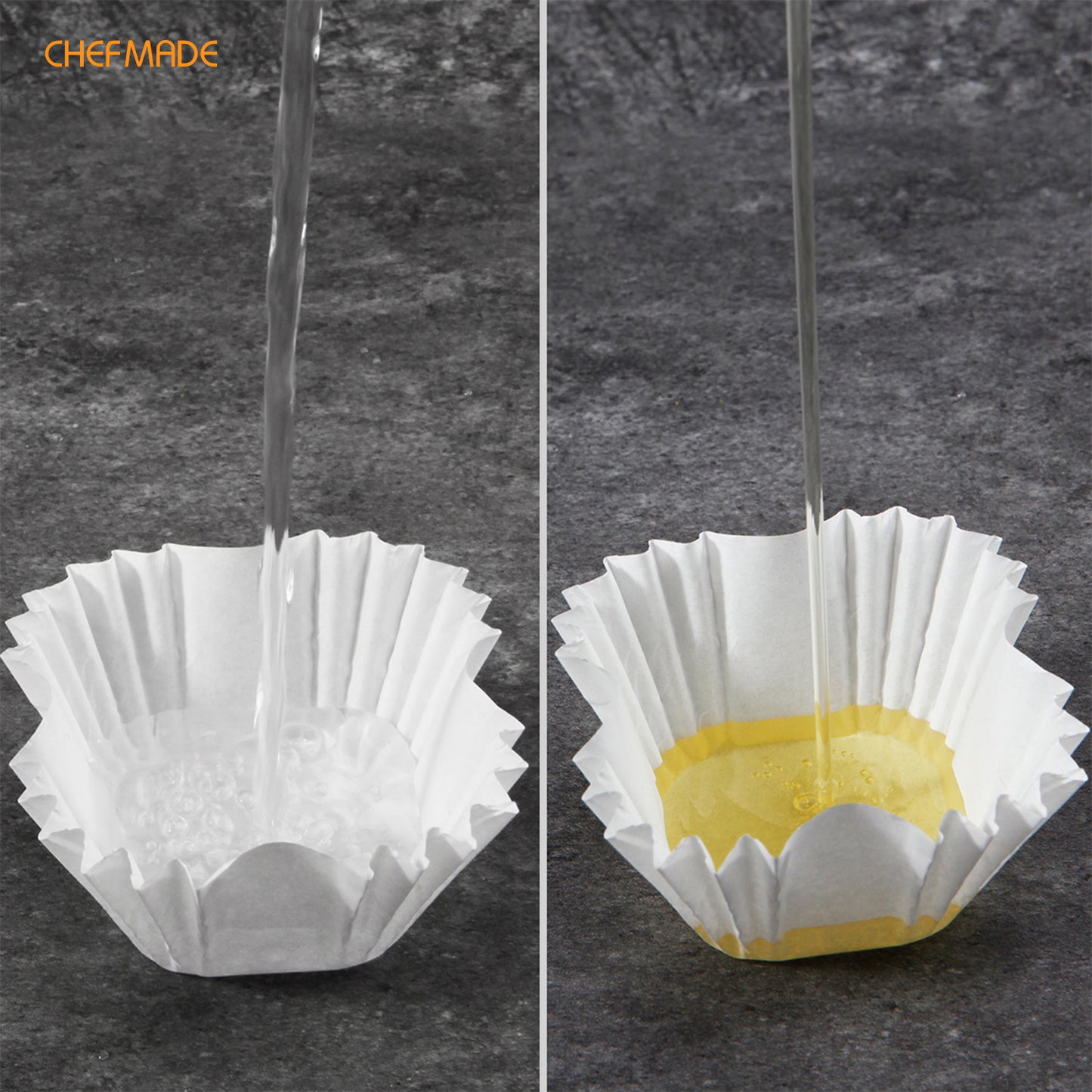 4# Square Paper Cupcake Liner(White)
