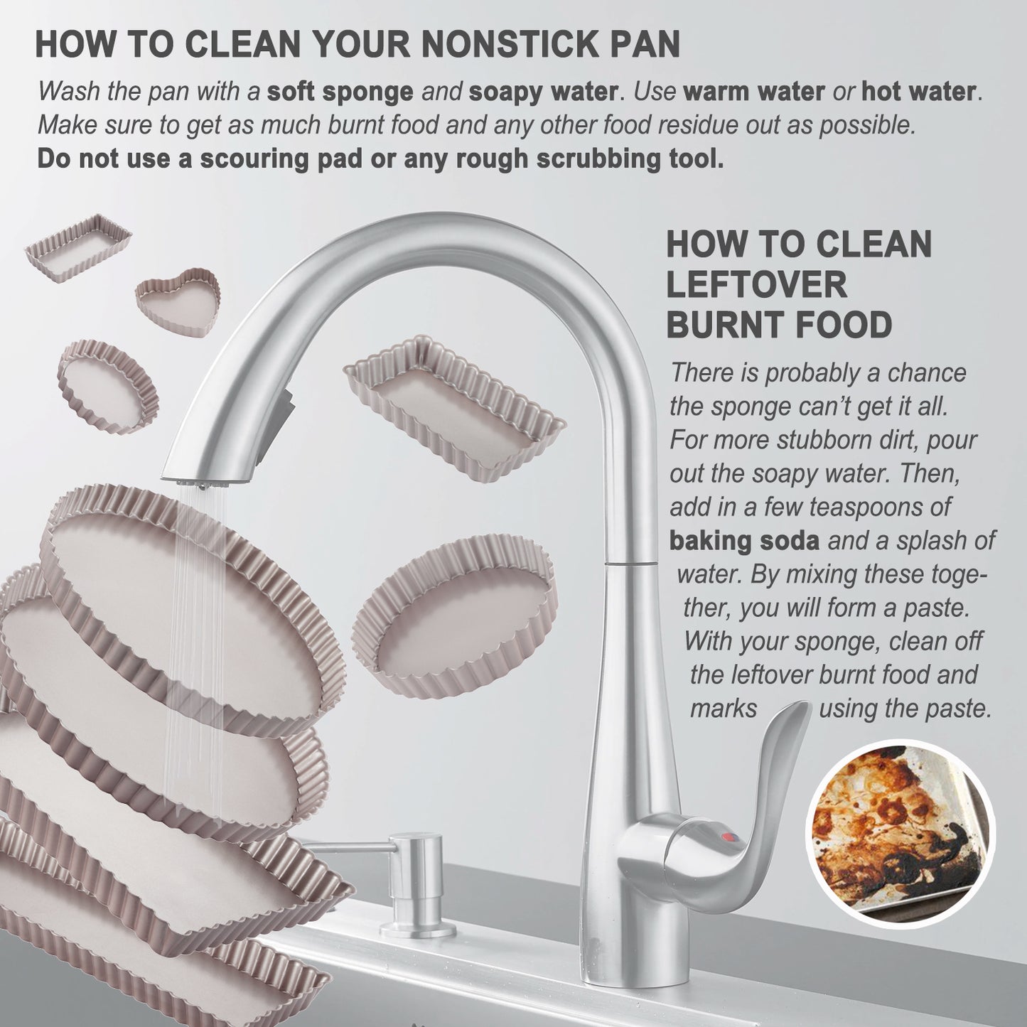 2" x 4" Tart Pan 4Pcs