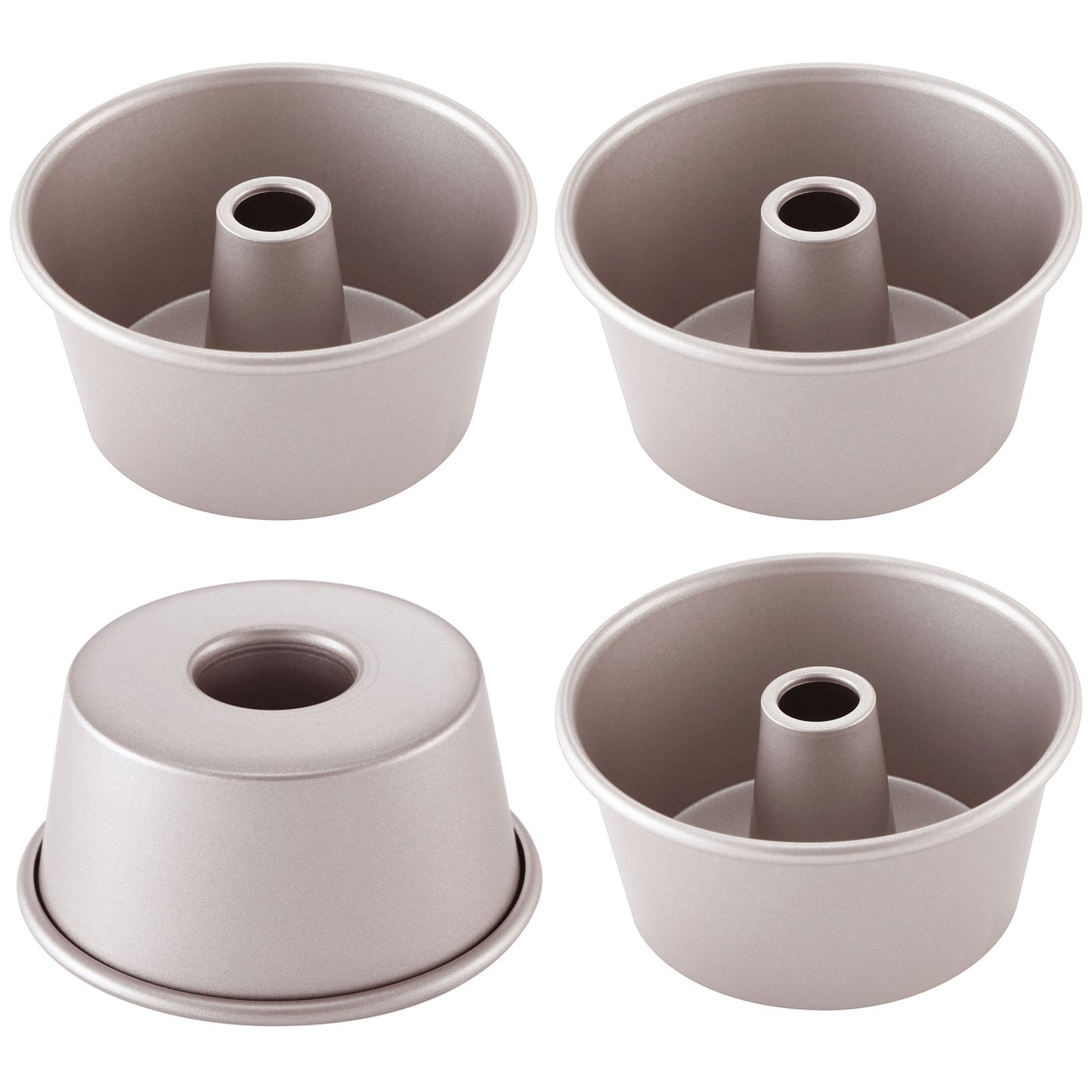 3.5" Mini Angel Food Pan Set 4Pcs