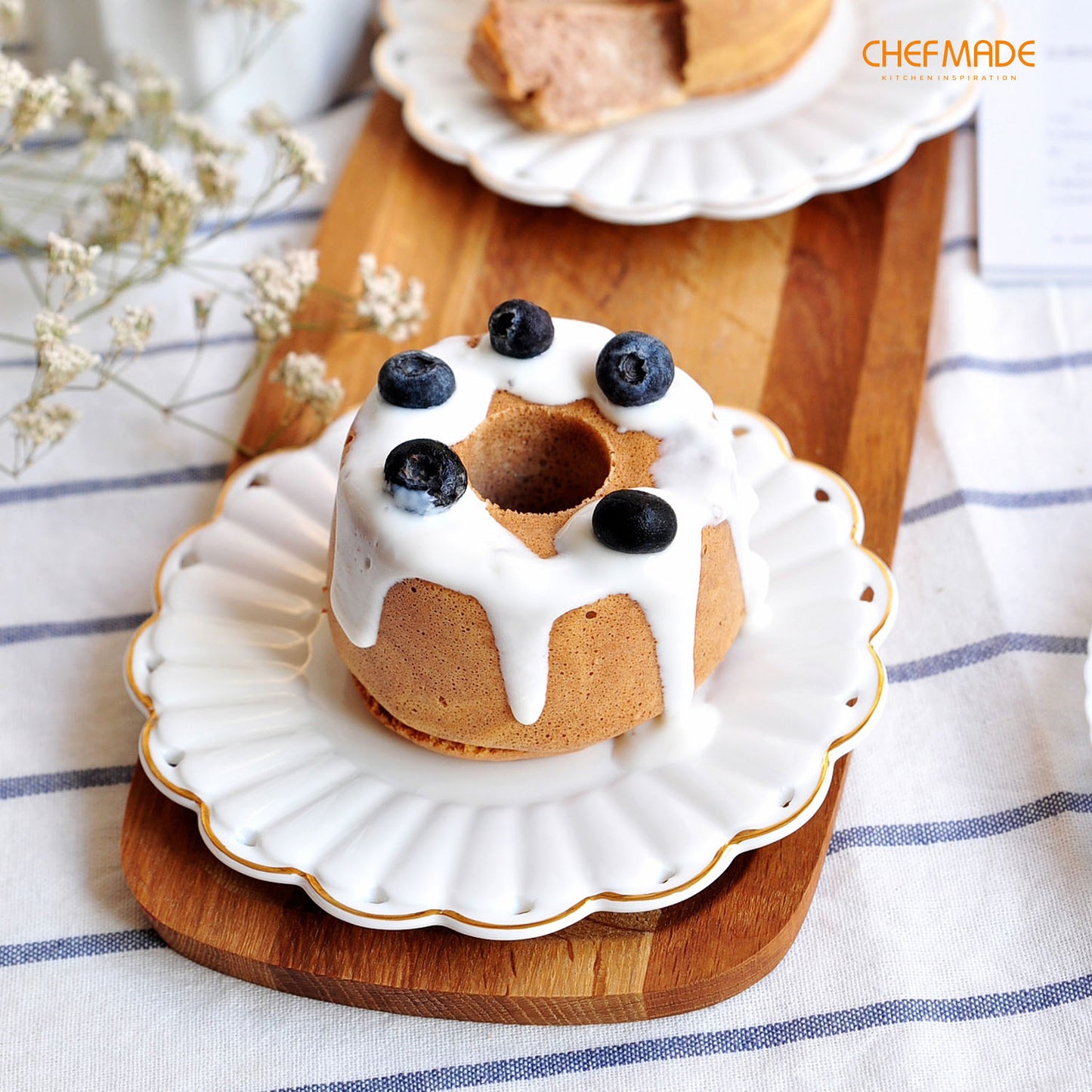 3.5" Mini Angel Food Pan Set 4Pcs