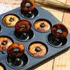 Mini Donut Cake Pan 12 Well 2Pcs (Black)