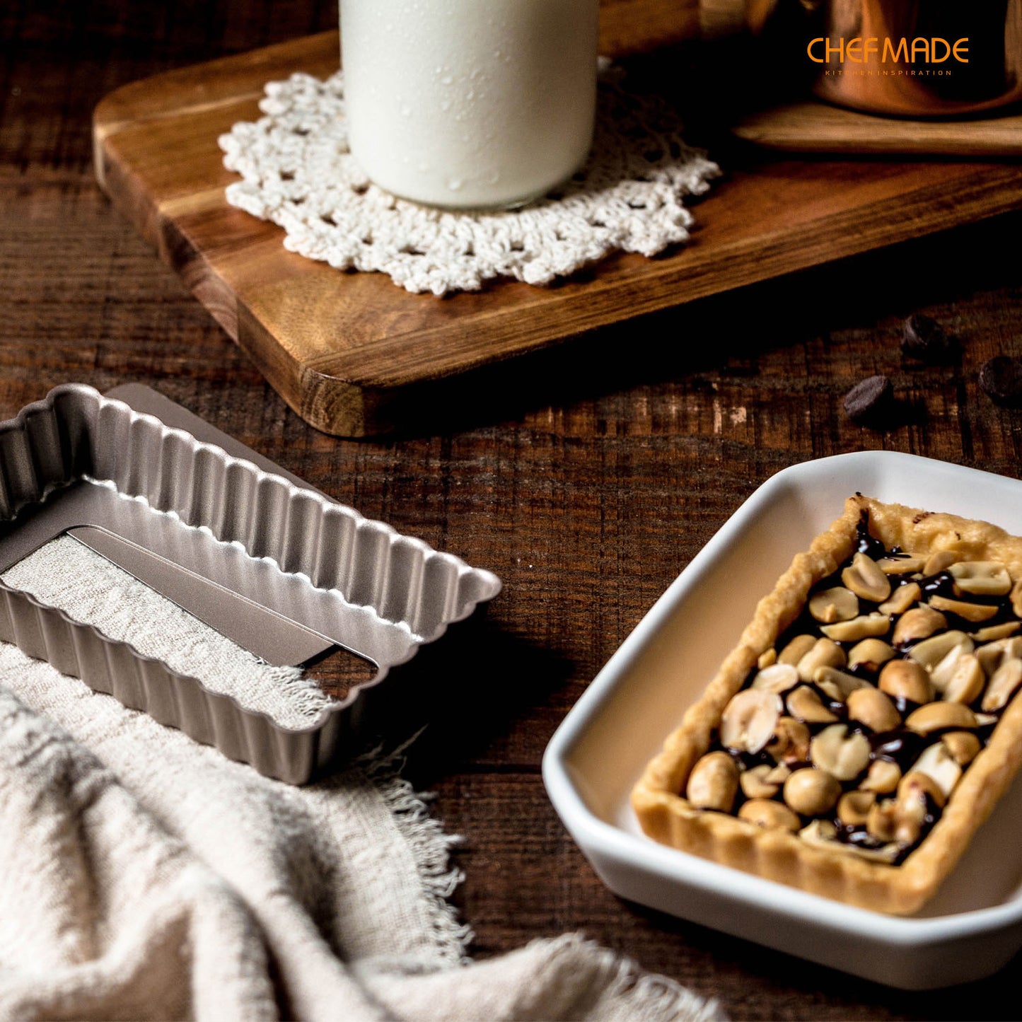 2" x 4" Tart Pan 4Pcs