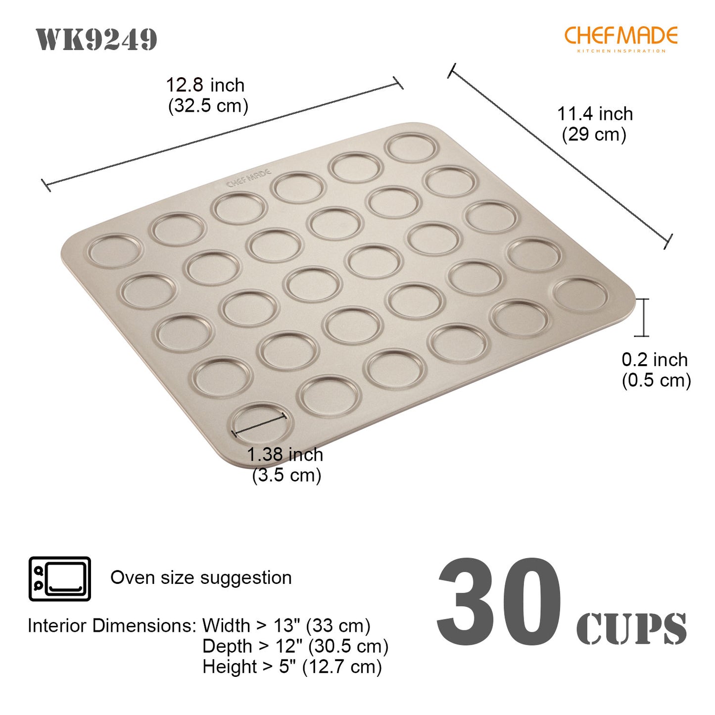 Macaron Cake Pan 30 Well