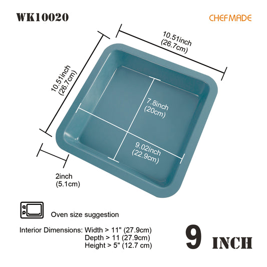 9" Square Cake Pan(Green)