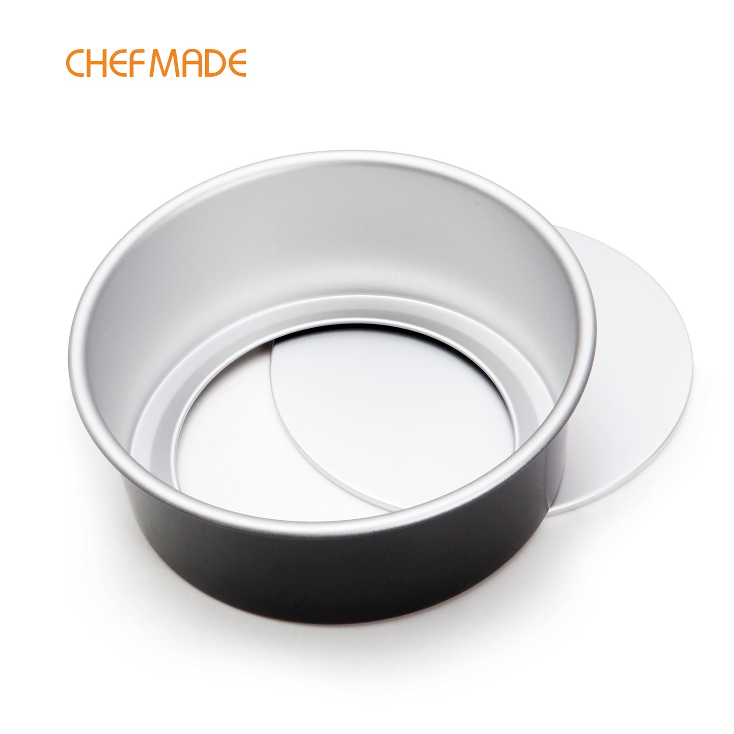 8-Inch with Removable Loose Bottom Chiffon Bakeware(Black)