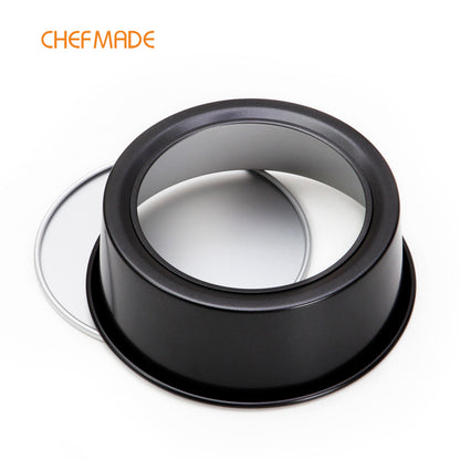 8-Inch with Removable Loose Bottom Chiffon Bakeware(Black)