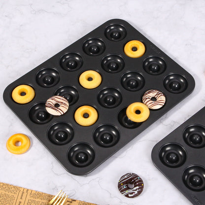 Donut Cake Pan 20 Well (Black)