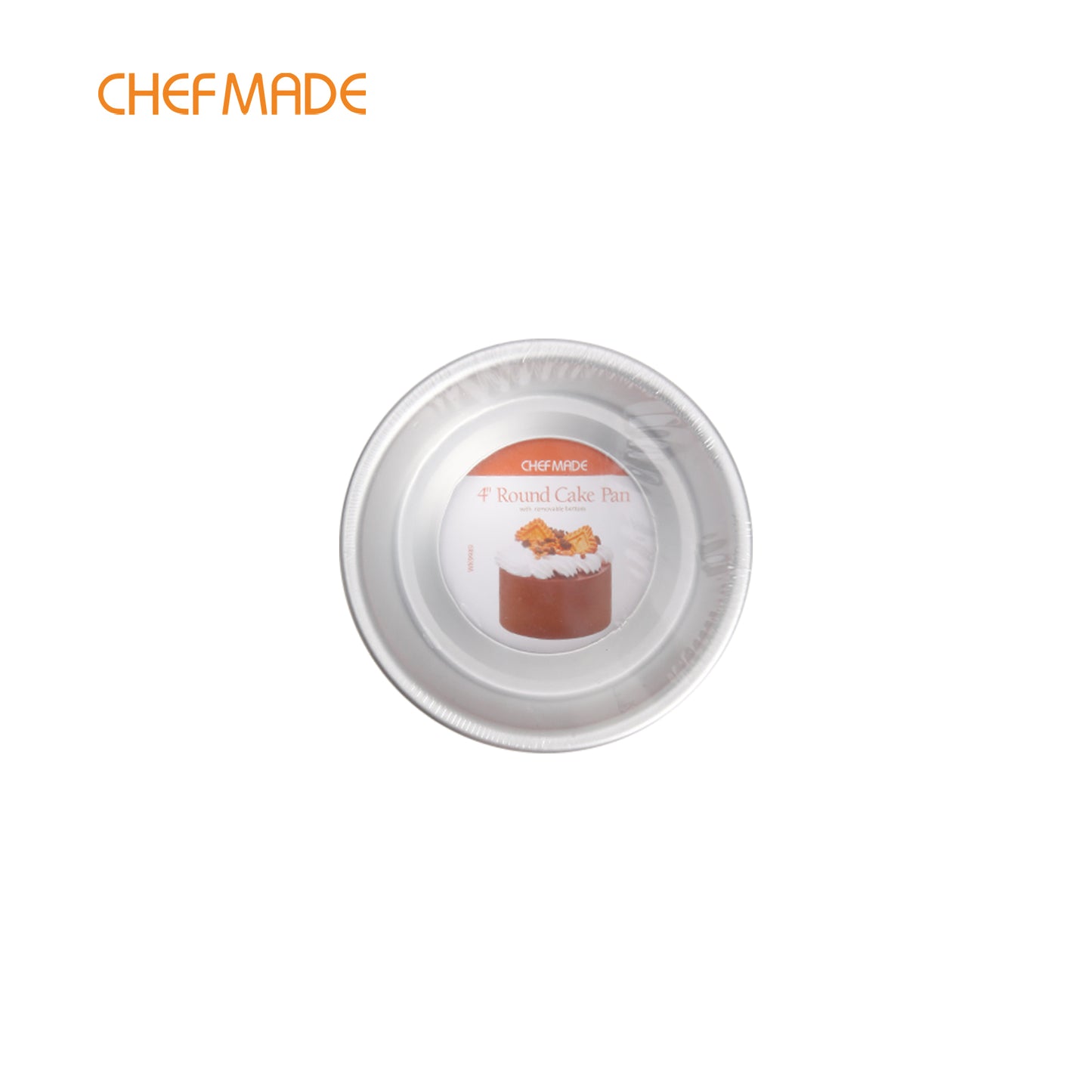4-Inch with Removable Loose Bottom Chiffon Bakeware(Black)