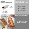 3" x 8" Corrugated Toast Box (300G Dough Capacity)