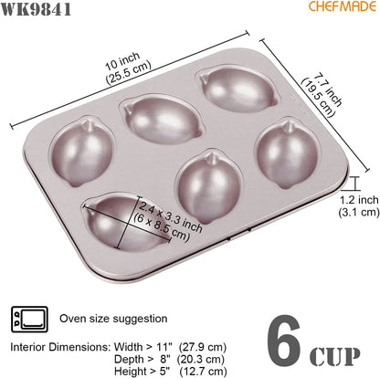 Lemon-Shaped Cake Pan 6 Well