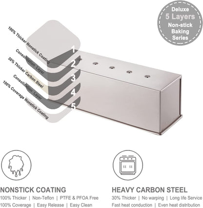 5" x 13" Commercial Flat Toast Box (1000G Dough Capacity)