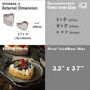 4" Mini Heart-Shaped Tart Pan Set 4Pcs