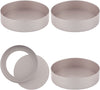 3" Round Tart Pan Set with Removable Bottom 4Pcs