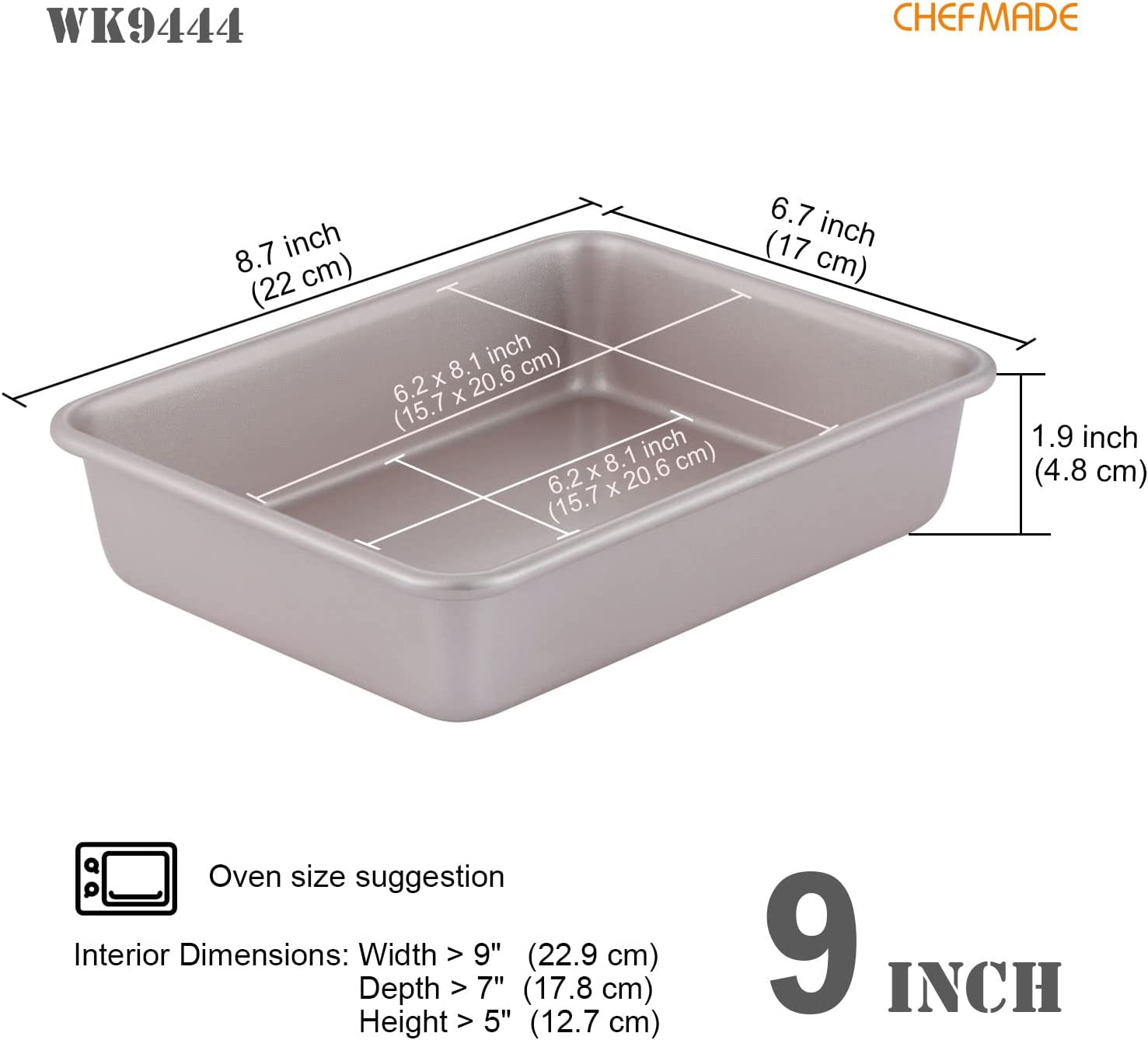 5 x 9 Loaf Pan - CHEFMADE official store