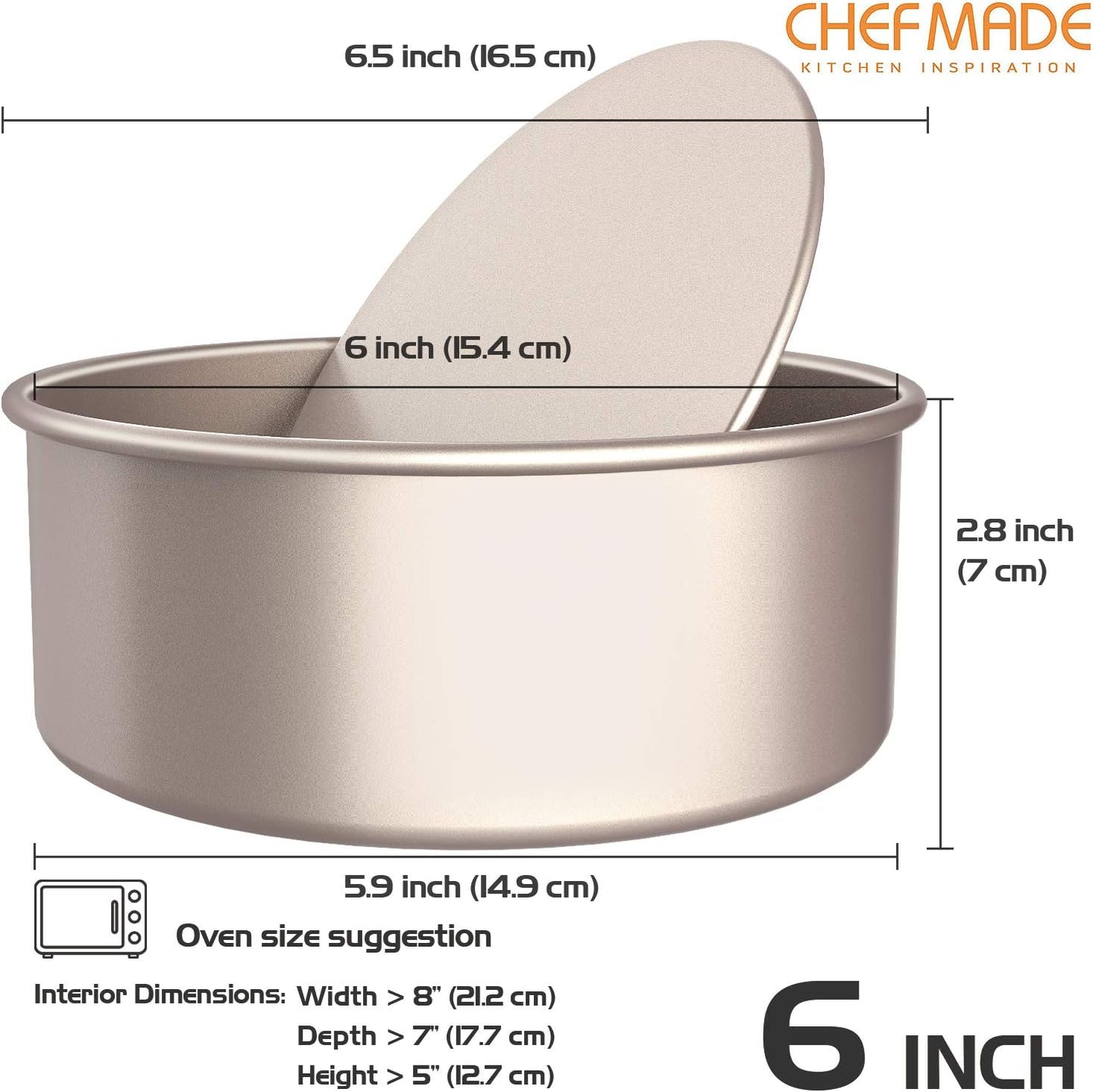 6" Round Cake Pan with Removable Bottom
