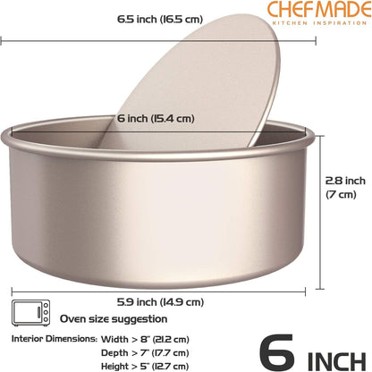6" Round Cake Pan with Removable Bottom