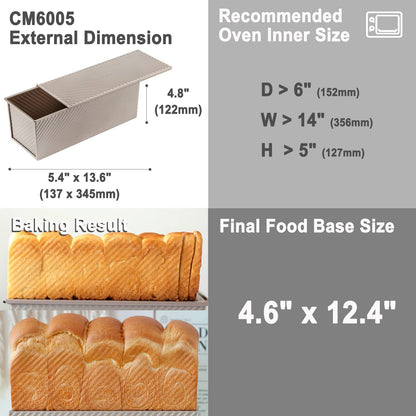 5" x 13" Commercial Corrugated Toast Box (1000G Dough Capacity)