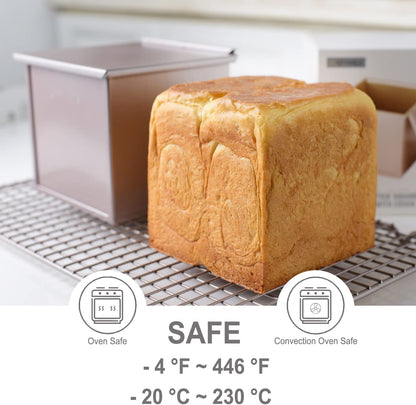 5.8" x 5.8" Flat Toast Box (450G Dough Capacity)