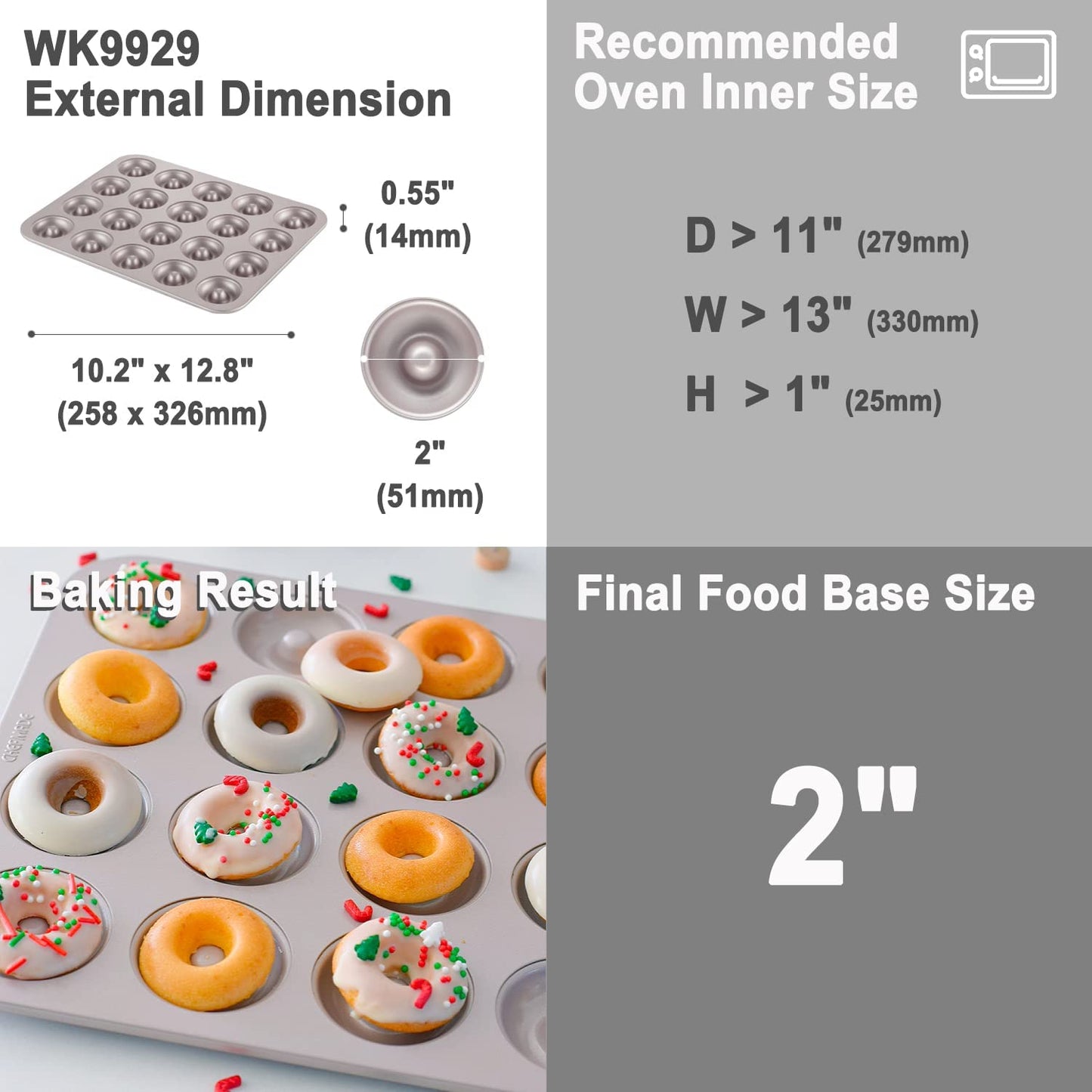 Donut Cake Pan 20 Well