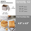 5.8" x 5.8" Flat Toast Box (450G Dough Capacity)