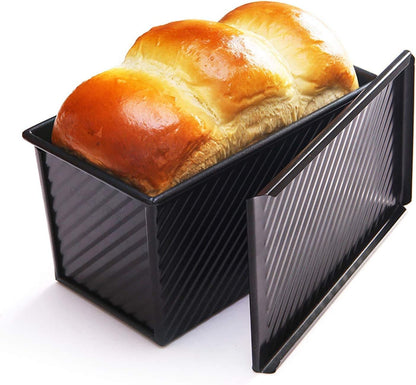 4" x 8.3" Flat Toast Box with ripple(450G Dough Capacity)