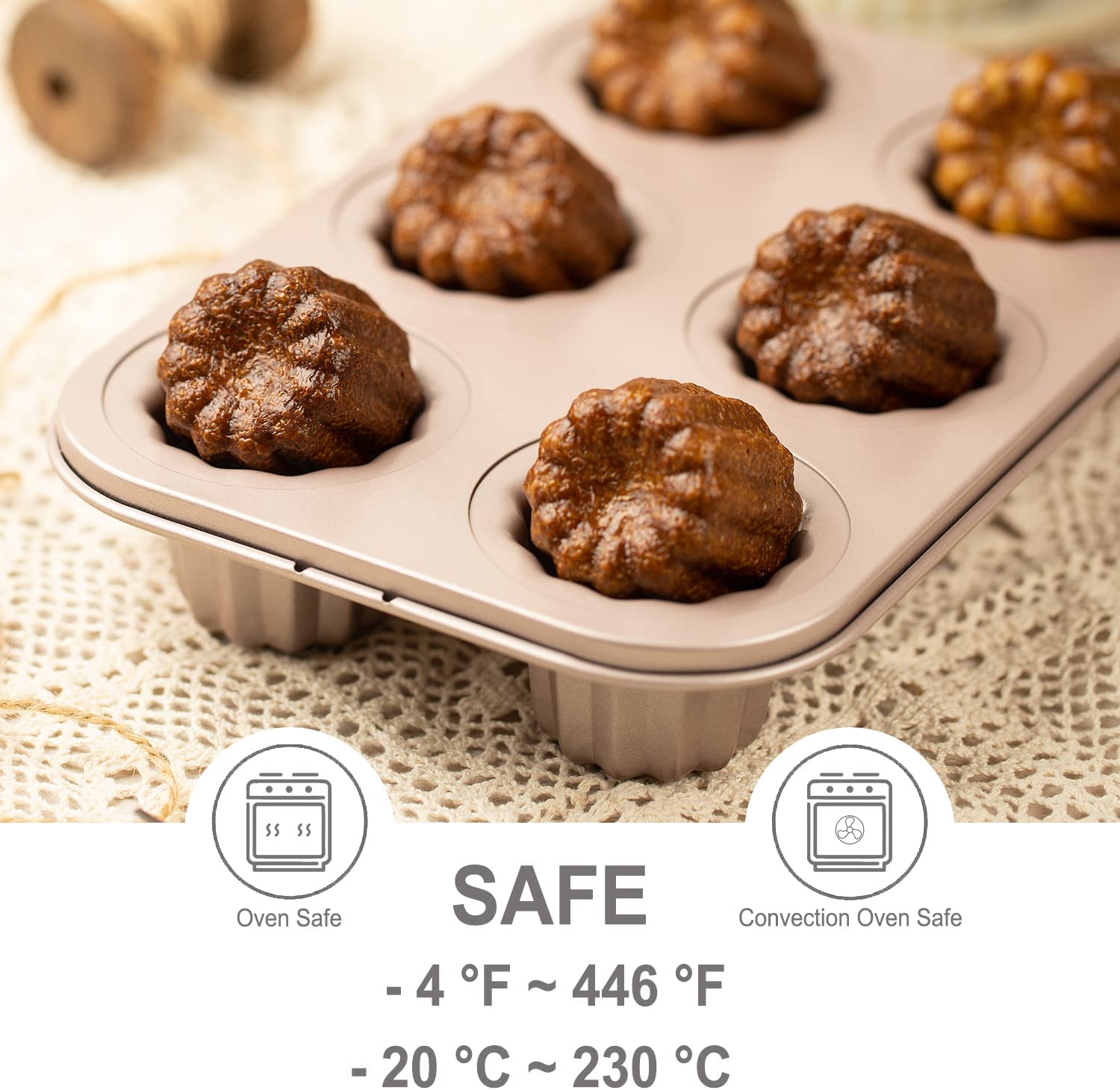 Nordic Ware Bundt Brownie Pan 12 Cavity - Commercial - 6 Per Case