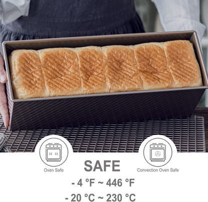 5.2" x 15.2" Commercial Corrugated Toast Box (1200G Dough Capacity)