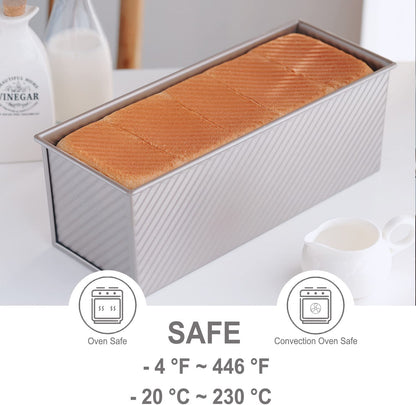 5" x 13" Commercial Corrugated Toast Box (1000G Dough Capacity)