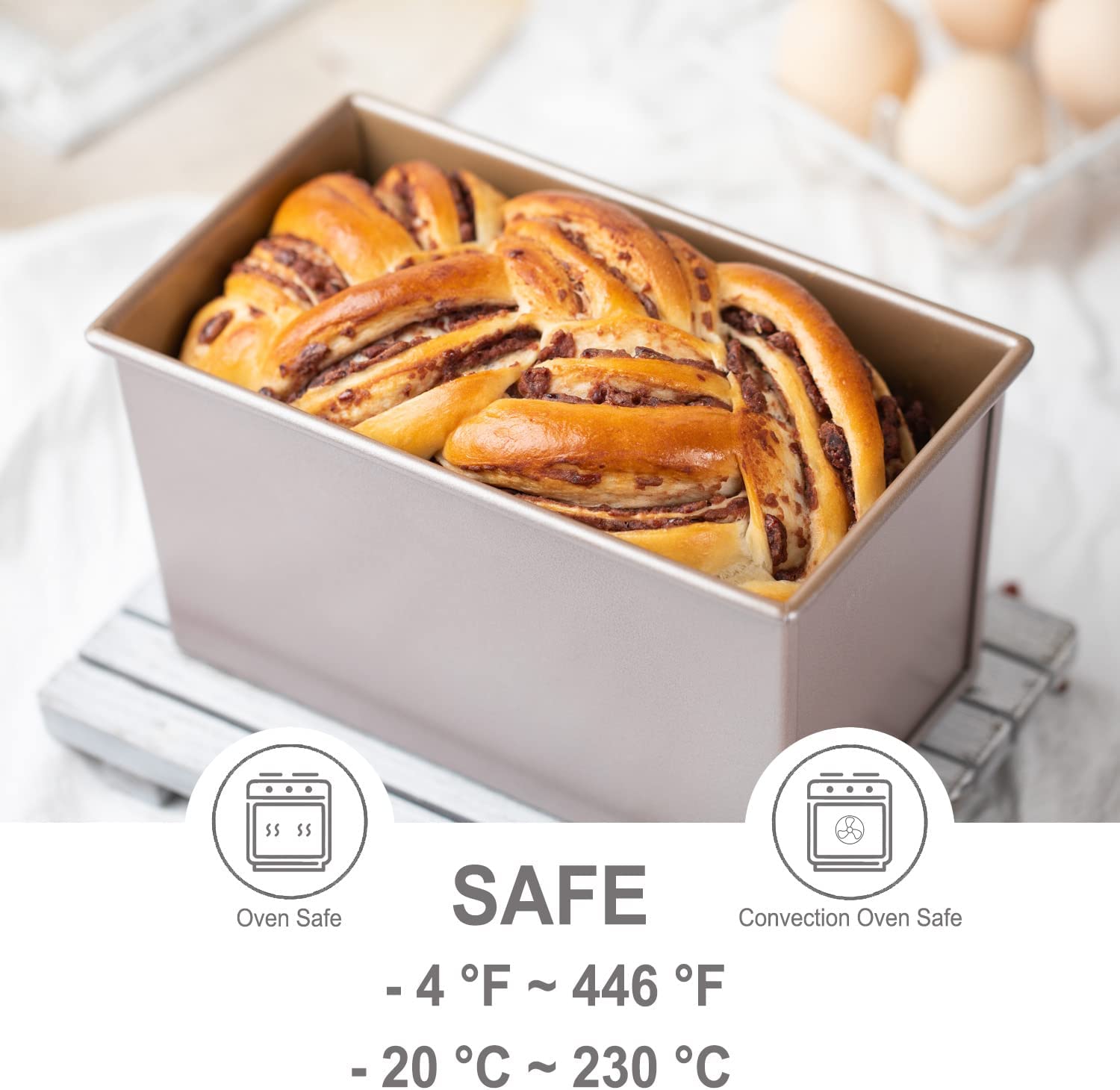 4 x 7.5 Flat Toast Box (450G Dough Capacity) - CHEFMADE official