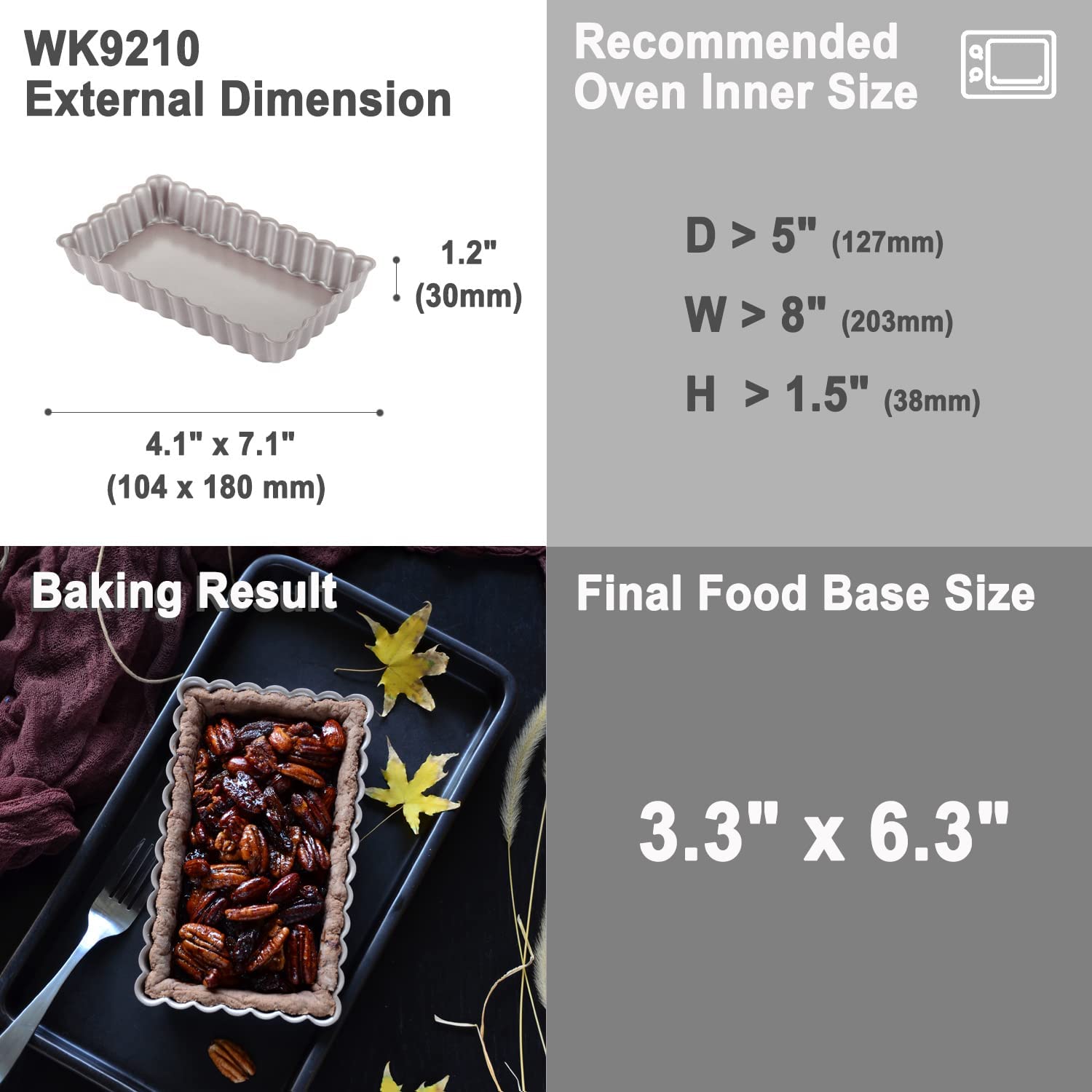 4 X 7 Loaf Pan - CHEFMADE official store