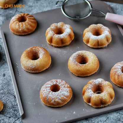 Donut Cake Pan Fancy-Shaped 6 Well ( Black )