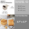 4" x 4" Flat Toast Box (250G Dough Capacity)