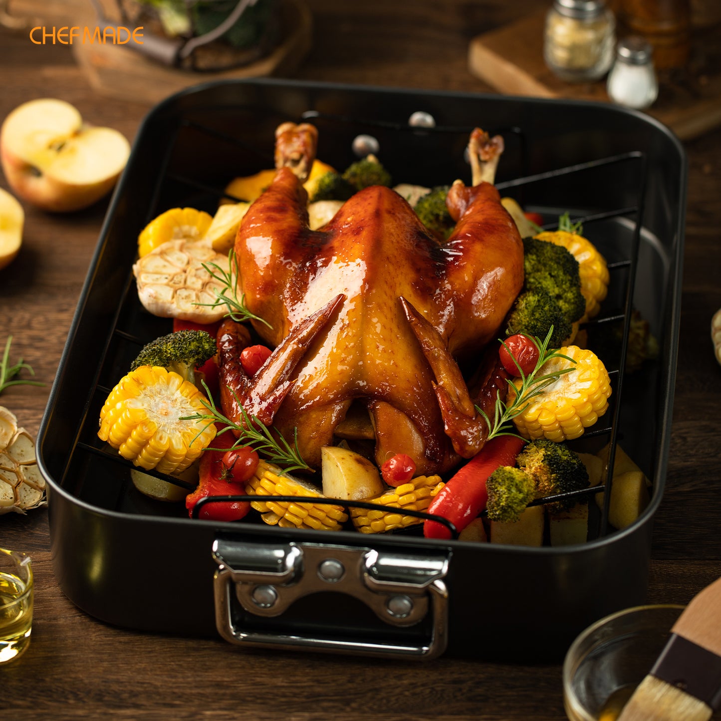 16" Turkey Roaster Lasagna Pan with Rack