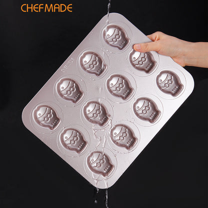 12 Cup Non-stick Fish Shape  Cake Pan