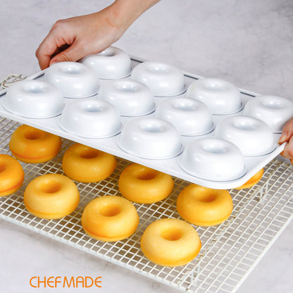 12Cup Non-Stick Donut Pan（White）