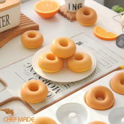 12Cup Non-Stick Donut Pan（White）