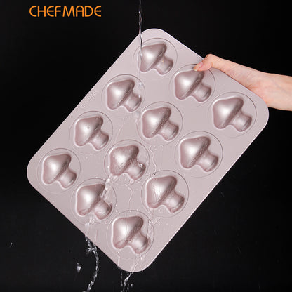 12 Cup Non-stick Mushroom  Shape Cake Pan