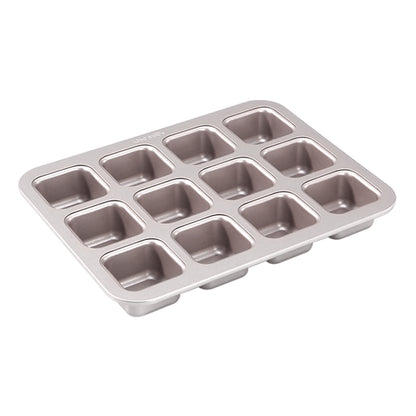 12 Cup Carbon Steel Non-stick Square Pan With Loose Bottom