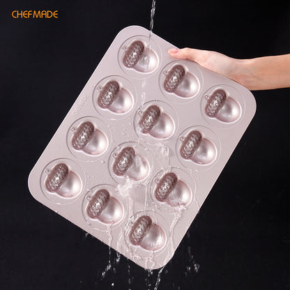12 Cup Non-stick Acorn Shape Cake Pan