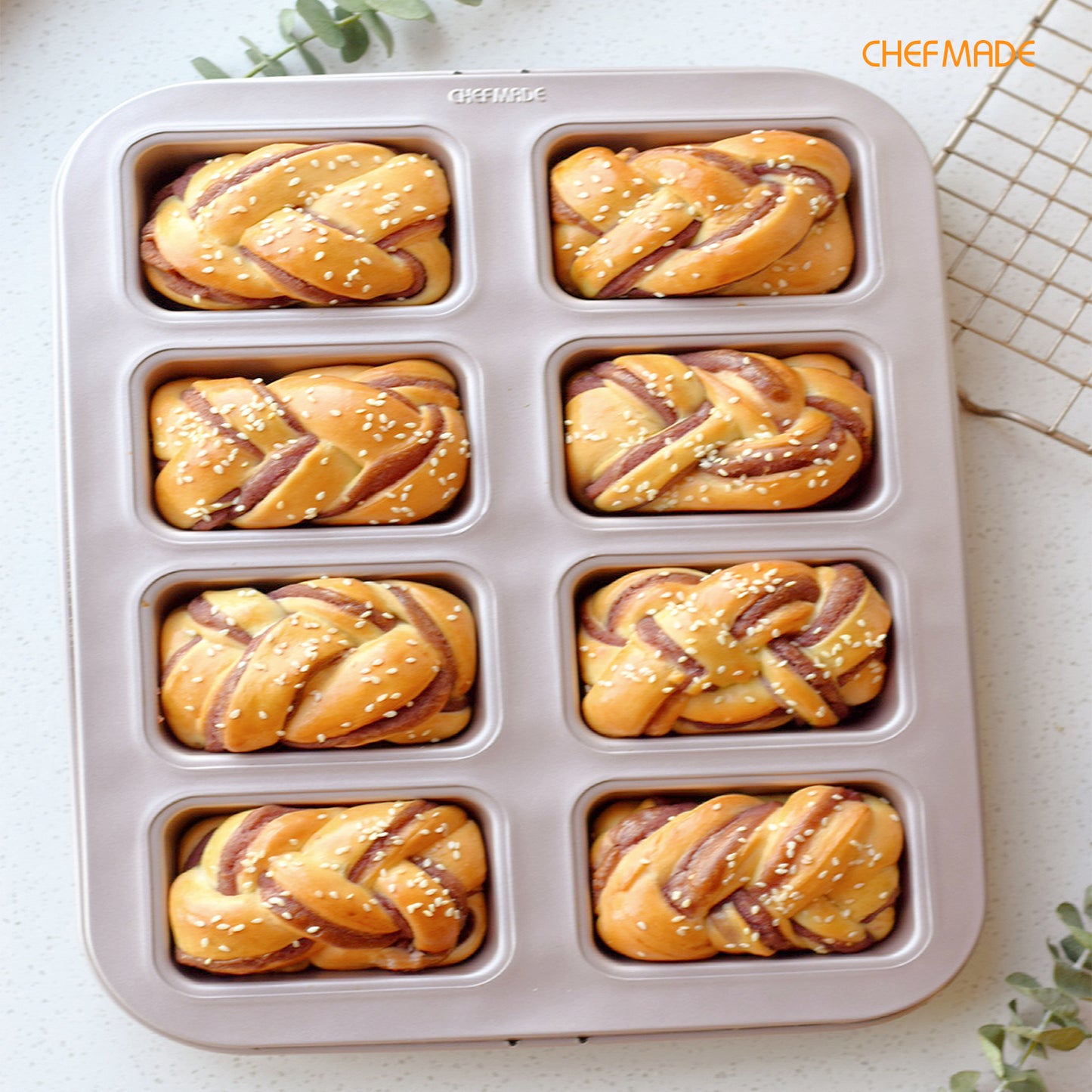 Brownie Cake Pan Rectangle 8 Well