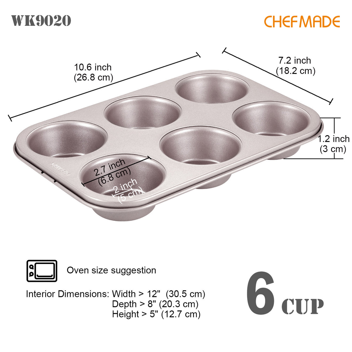 Muffin Pan 6 Well